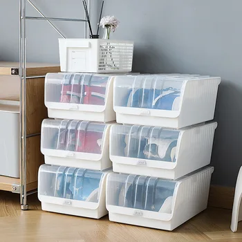 Original Shoe Box Flip-over Plastic Transparent Finishing Shoe Dust-proof Receptacle Box Combination Oversize Storage Organizer
Original Shoe Box Flip-over Plastic Transparent Finishing Shoe Dust-proof Receptacle Box Combination Oversize Storage Organizer