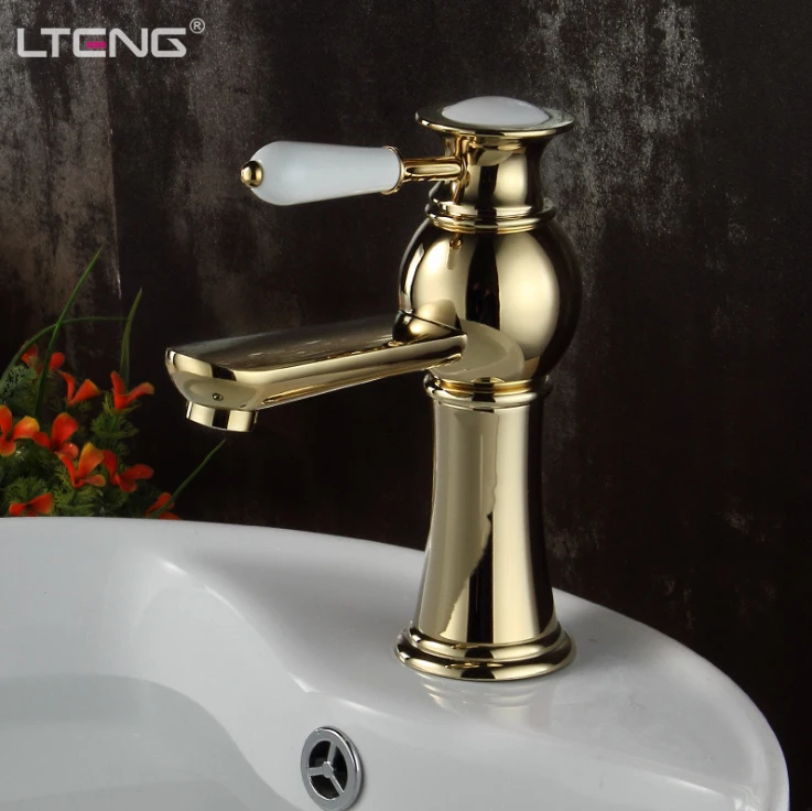 LTENG basin faucet bathroom under counter european style golden faucet copper single hole hot and cold water faucet free ship
LTENG basin faucet bathroom under counter european style golden faucet copper single hole hot and cold water faucet free ship