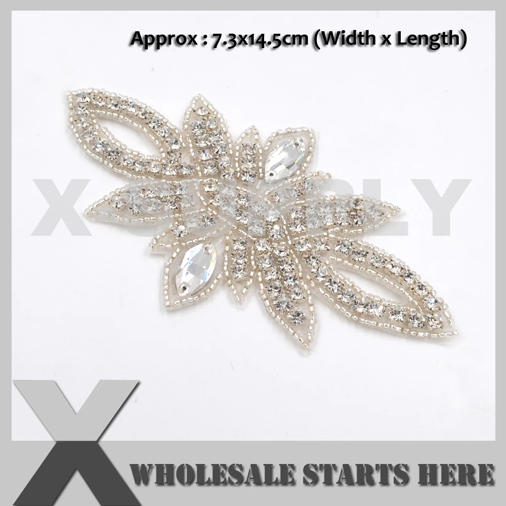 

Hotfix Crystal Rhinestone Garter Applique Motif,For Bridal Dress,For Bodice,Bridal Wedding Decoration,Hair Piece,Garter,Sash