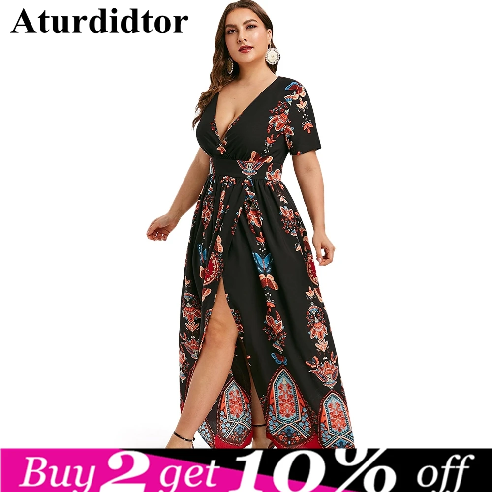 Plus Size Print Maxi Split Dress Bohemian Beach Cover Up Party Maxi Dress Vintage Elegant High Wasit V-Neck Summer Bodycon Robe
Plus Size Print Maxi Split Dress Bohemian Beach Cover Up Party Maxi Dress Vintage Elegant High Wasit V-Neck Summer Bodycon Robe