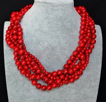 multi-strand red turquosies necklace wedding jewelry statement necklace twisted turquoises necklaces Free combination necklaces
multi-strand red turquosies necklace wedding jewelry statement necklace twisted turquoises necklaces Free combination necklaces