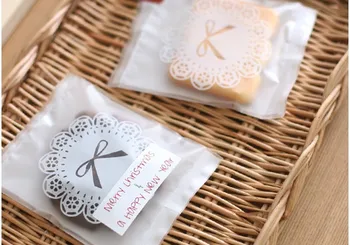100pcs White Doillies pattern Heat Seal Cello Bags for Cookie Candy Bakery Gift Packaging 10.7x14cm
100pcs White Doillies pattern Heat Seal Cello Bags for Cookie Candy Bakery Gift Packaging 10.7x14cm