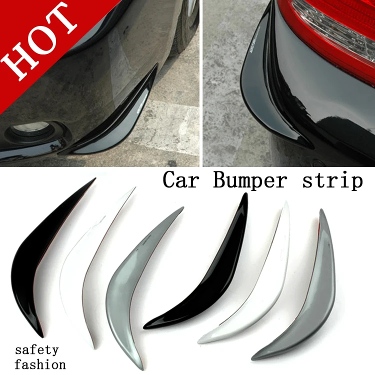 2Pcs/lot Black white gray Soft Plastic Decorative Trim Car Bumper Guard Front or Back Stickers Protector 3D Streamline
2Pcs/lot Black white gray Soft Plastic Decorative Trim Car Bumper Guard Front or Back Stickers Protector 3D Streamline