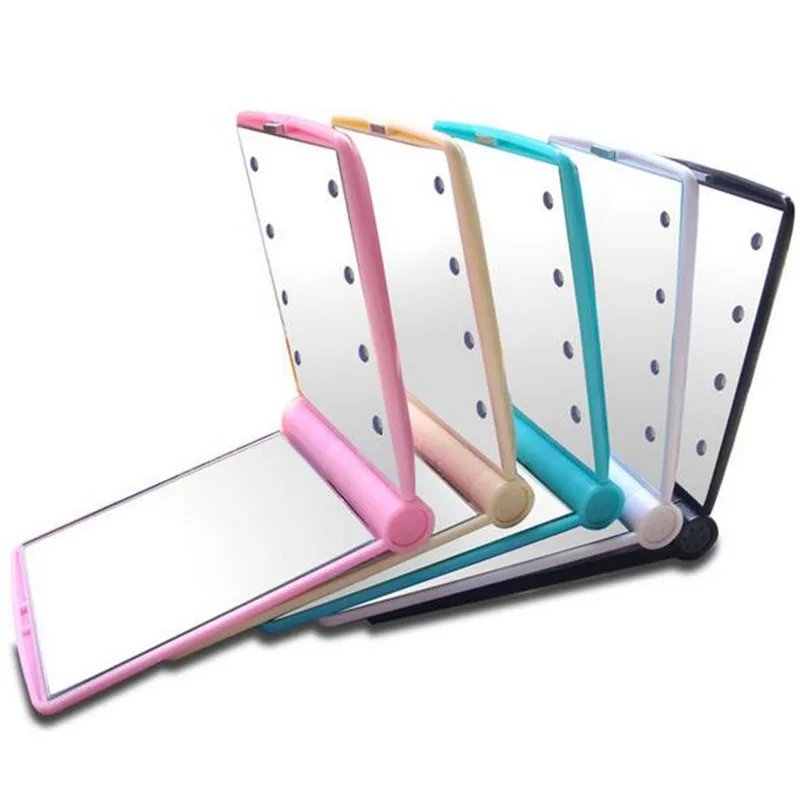 1pcs 8 LED Lights Lamps Women Foldable Makeup Mirrors Lady Cosmetic Hand Folding Portable Compact Pocket Mirror
1pcs 8 LED Lights Lamps Women Foldable Makeup Mirrors Lady Cosmetic Hand Folding Portable Compact Pocket Mirror
