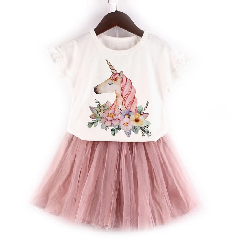 2019 New Summer Baby Girl Unicorn Clothes Girls Clothing Sets Cartoon Flamingo Short Sleeve T-shirt+Skirt Casual 2PCS Kids Suits
2019 New Summer Baby Girl Unicorn Clothes Girls Clothing Sets Cartoon Flamingo Short Sleeve T-shirt+Skirt Casual 2PCS Kids Suits