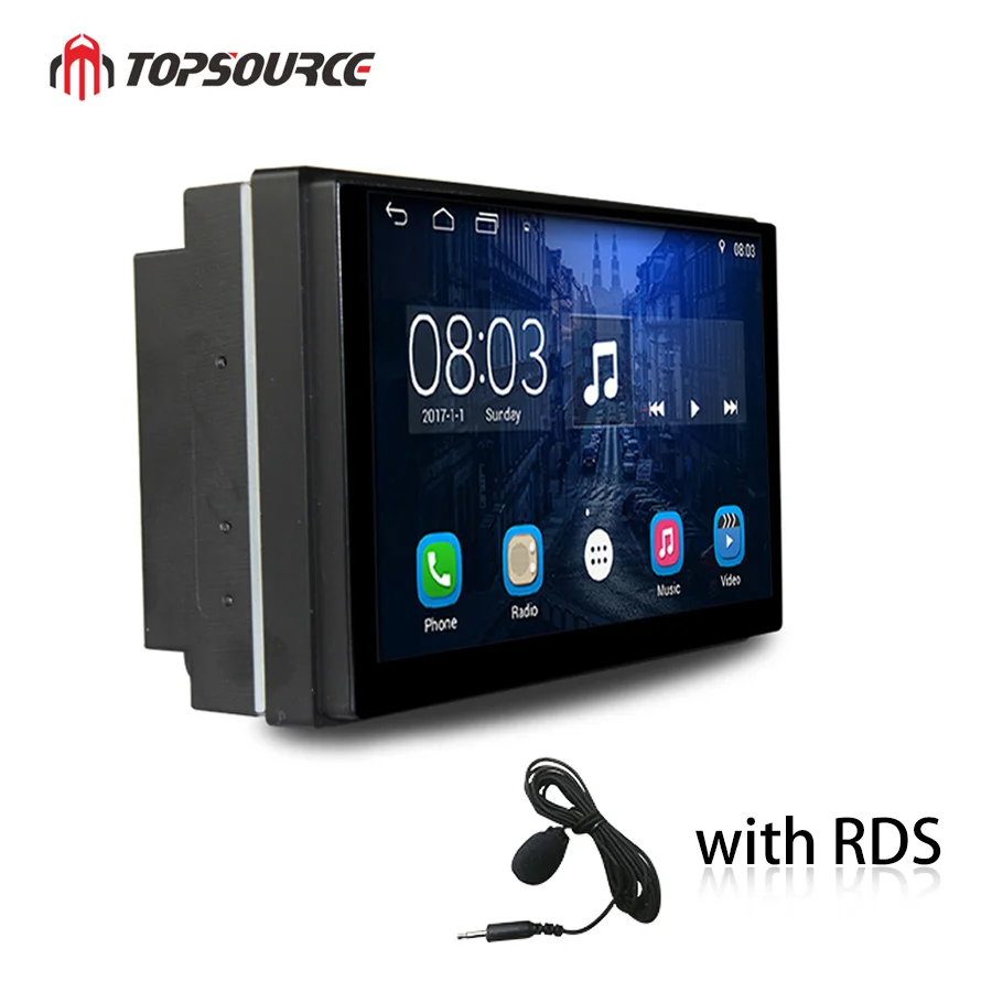 TOPSOURCE Car Radio Universal 2 din gps Anroid car multimedia player with RDS Bluetooth mp3 player For VW NISSAN TOYOTA HONDA
TOPSOURCE Car Radio Universal 2 din gps Anroid car multimedia player with RDS Bluetooth mp3 player For VW NISSAN TOYOTA HONDA