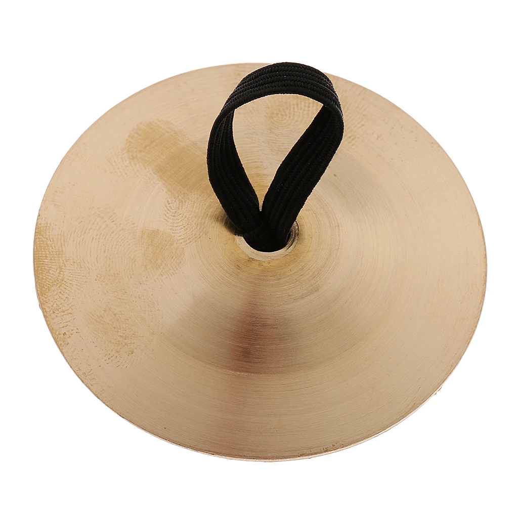 1 Pair Belly Dancing Gold Finger Cymbals Percussion Musical Instrument for Kids Early Education Toys Gift