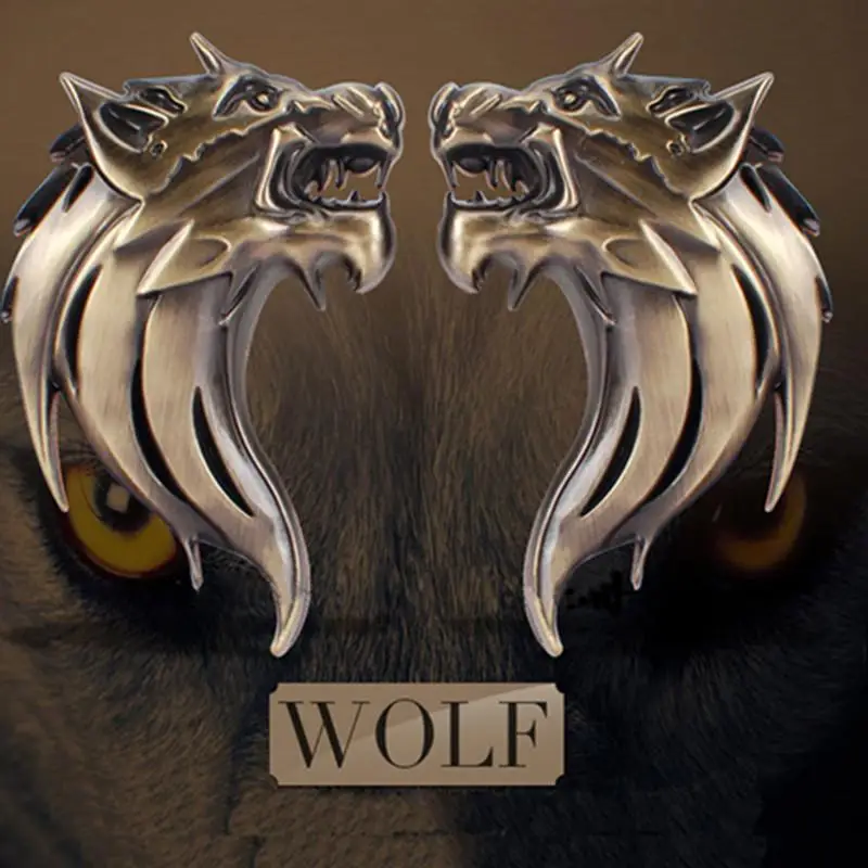1Pcs Zinc Alloy 3D Wolf Head car basdge Auto Metal Emblem Car Truck Motor Logo Sticker Car styling 2 Colors Car Styling
1Pcs Zinc Alloy 3D Wolf Head car basdge Auto Metal Emblem Car Truck Motor Logo Sticker Car styling 2 Colors Car Styling
