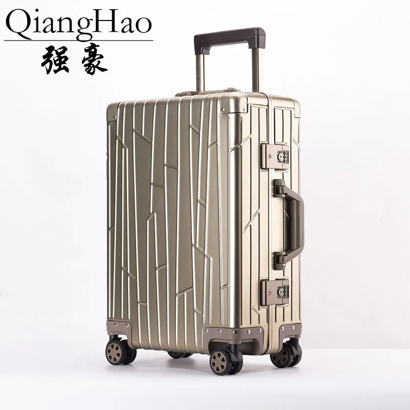 100% All Aluminum Luggage Hardside Rolling Trolley Luggage travel Suitcase 20 Carry on Luggage 24 Checked Luggage
100% All Aluminum Luggage Hardside Rolling Trolley Luggage travel Suitcase 20 Carry on Luggage 24 Checked Luggage