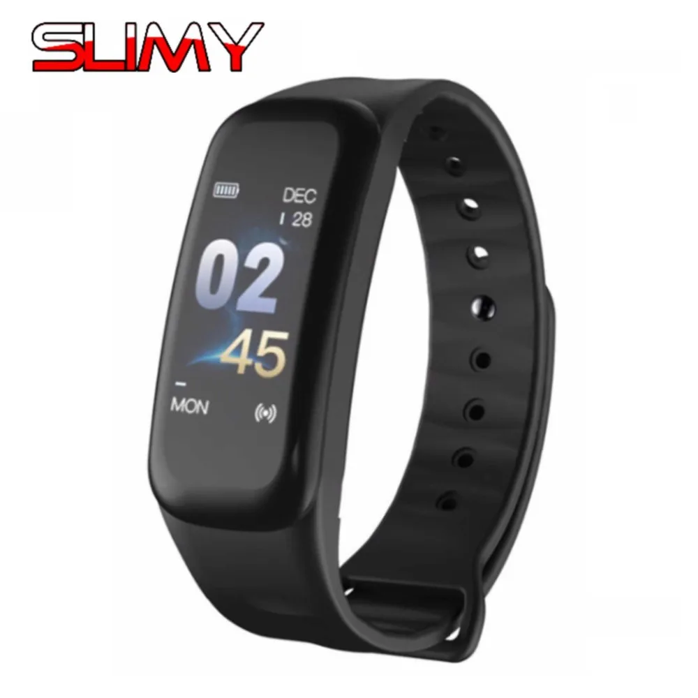 Slimy C1Plus Smart Bracelet Color Screen Blood Pressure Fitness Tracker Heart Rate Monitor Smart Band Sports for Android IOS
Slimy C1Plus Smart Bracelet Color Screen Blood Pressure Fitness Tracker Heart Rate Monitor Smart Band Sports for Android IOS