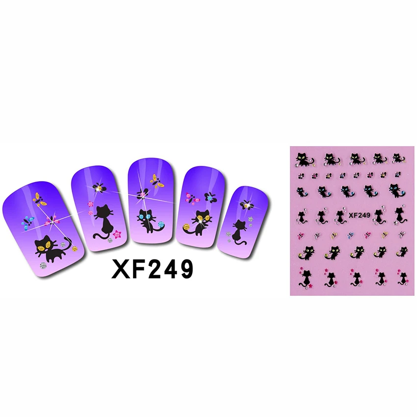 1Sheets 3D Nail Art Stickers Fancy Lovely Cat Decals Decorations Stamping DIY Tips Manicure Beauty Tools 30Kinds Styles Pick
1Sheets 3D Nail Art Stickers Fancy Lovely Cat Decals Decorations Stamping DIY Tips Manicure Beauty Tools 30Kinds Styles Pick