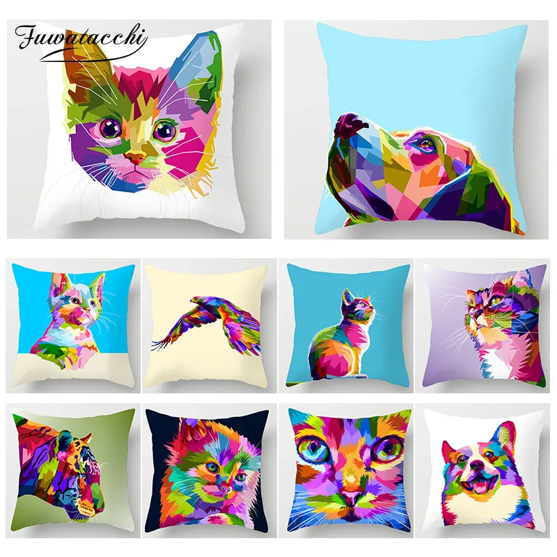 Fuwatacchi Cute Cat Animal Painted Pillow Cover Dog Giraffe Sofa Chair Pillow Case Home Decoration Accessories Cushion Cover
Fuwatacchi Cute Cat Animal Painted Pillow Cover Dog Giraffe Sofa Chair Pillow Case Home Decoration Accessories Cushion Cover