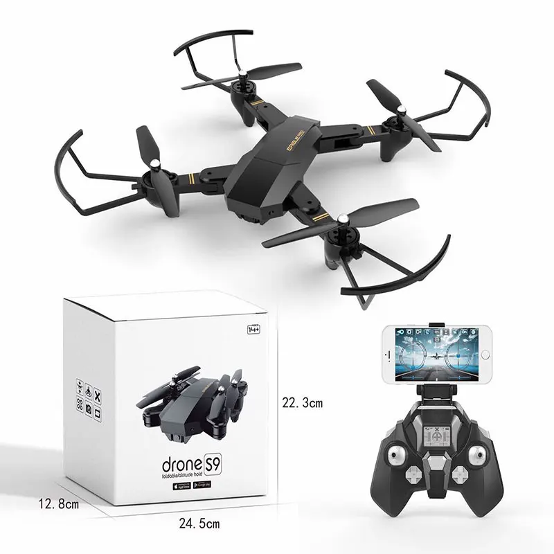 Drones with Camera Hd Long Distance Drone Quadcopter S9 WIFI FPV with 0.3mp/2mp Wide-Angle Rc Drone Boys Toys Birthday Gifts
Drones with Camera Hd Long Distance Drone Quadcopter S9 WIFI FPV with 0.3mp/2mp Wide-Angle Rc Drone Boys Toys Birthday Gifts