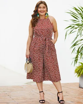 2019 4Xl Female Sleeveless Rompers Plus Size Jumpsuit Women Playsuits Off Shoulder Sashes Pockets Bodysuits
2019 4Xl Female Sleeveless Rompers Plus Size Jumpsuit Women Playsuits Off Shoulder Sashes Pockets Bodysuits