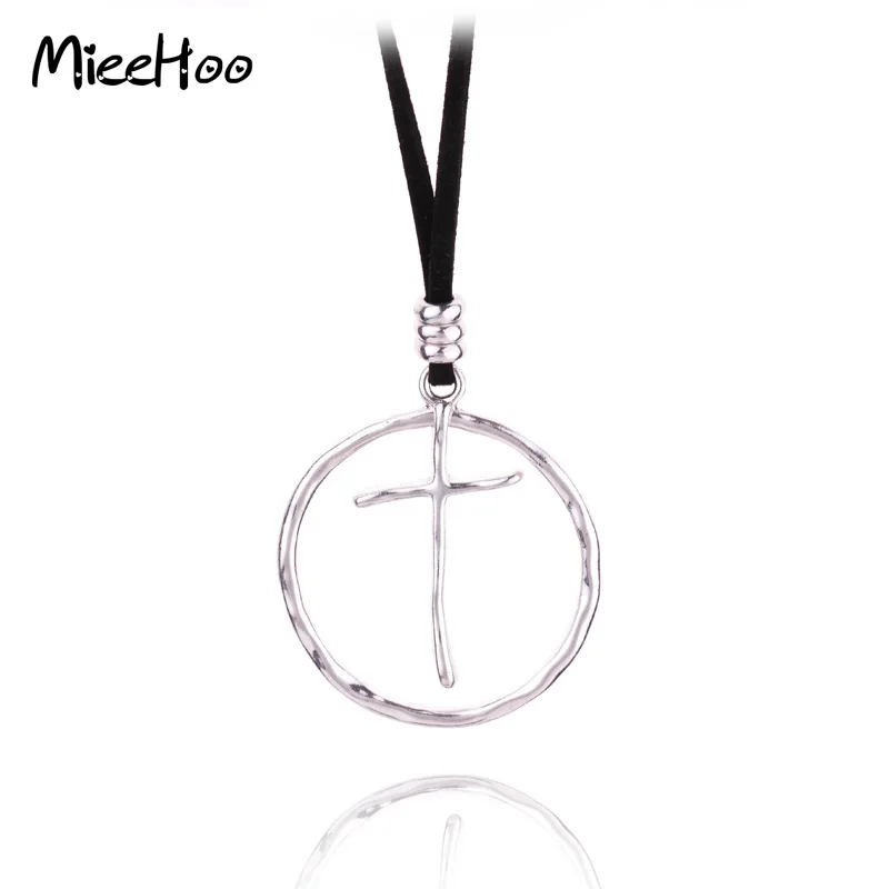 Round Alloy Artificial Leather Rope Cross Pendants Necklace for women Men Punk Vintage Adjustable Black Rope Male Jewelry Gift
Round Alloy Artificial Leather Rope Cross Pendants Necklace for women Men Punk Vintage Adjustable Black Rope Male Jewelry Gift