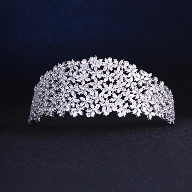 Hairbands Fashion Ladies Wedding Headpieces With cube zircon Wholesale Bridal Hair Accessories Headdress Bridal Hair Tiaras
Hairbands Fashion Ladies Wedding Headpieces With cube zircon Wholesale Bridal Hair Accessories Headdress Bridal Hair Tiaras