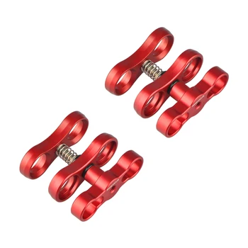MINIFOCUS 2PCS 1" Inch Ball Clamp Dual Hole Butterfly Joint Clip for Camera Diving Underwater Tray 1" Ball Light Arm
MINIFOCUS 2PCS 1" Inch Ball Clamp Dual Hole Butterfly Joint Clip for Camera Diving Underwater Tray 1" Ball Light Arm