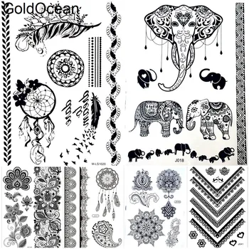 Indian Black Henna Tattoo Stickers Girls Arm Dreamcatcher Body Art Temporary Tattoo Elephant Ganesha LegsWaterproof Tatoos Women
Indian Black Henna Tattoo Stickers Girls Arm Dreamcatcher Body Art Temporary Tattoo Elephant Ganesha LegsWaterproof Tatoos Women