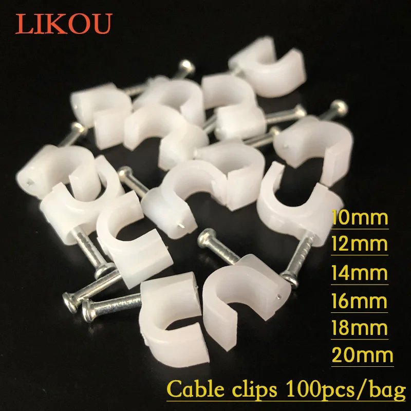 10mm 12mm 14mm 16mm 18mm 20mm Circle Path Circle cable clips/ cable nail/ wire clips 100PCS/bag
10mm 12mm 14mm 16mm 18mm 20mm Circle Path Circle cable clips/ cable nail/ wire clips 100PCS/bag