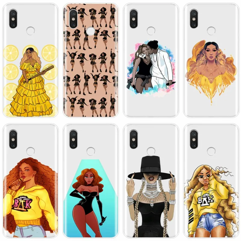 Мягкий силиконовый чехол для телефона из ТПУ с рисунком Beyonce xiaomi 8 9 SE 8LITE 4 ярдов 5 5C