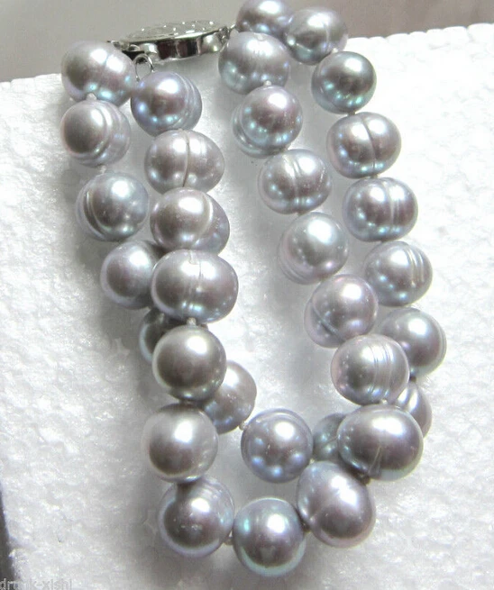 hot sellGENUINE double strands11-12mm tahitian silver gray pearl bracelet 7.5"-8" -Bridal jewelry free shipping
hot sellGENUINE double strands11-12mm tahitian silver gray pearl bracelet 7.5"-8" -Bridal jewelry free shipping