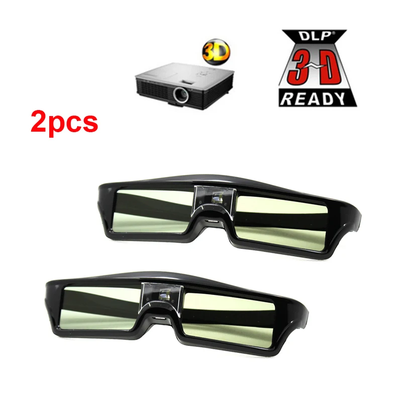Фото 2 шт. 3d очки с активным затвором для проекторов Xgimi Z4X/H1/Z5 Optoma Sharp LG - купить