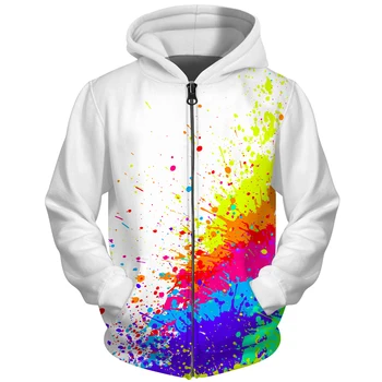 Cloudstyle Men Paint Zipper Hoodies 3D Print Sweatshirt Hip Hop Pullover Male Zip Hoodie Splatter Dye Tracksuit Tops
Cloudstyle Men Paint Zipper Hoodies 3D Print Sweatshirt Hip Hop Pullover Male Zip Hoodie Splatter Dye Tracksuit Tops