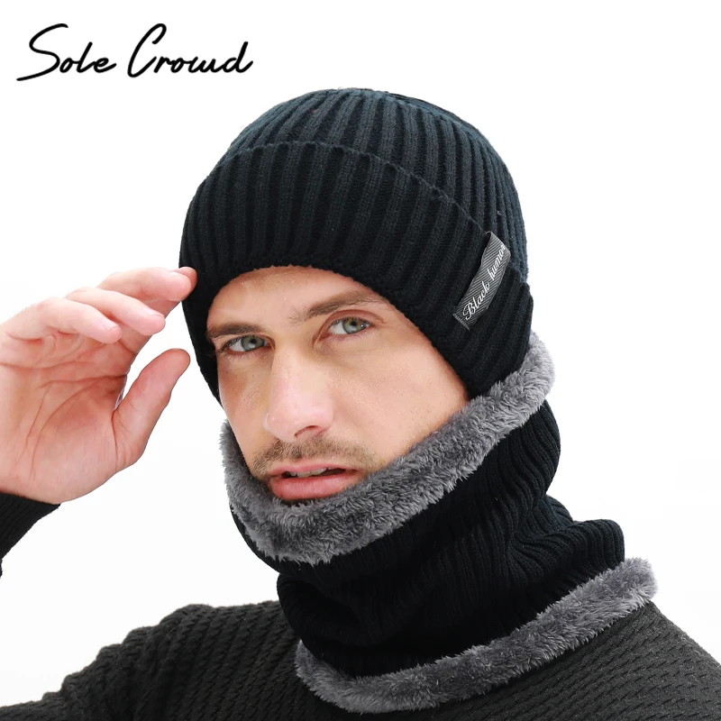 Sole Crowd Winter Men's Scarf Knitted Hat Set Mask Warm Caps Plus Velvet Thick Hats For Men Skullies Beanies Women Cap Bonnet
Sole Crowd Winter Men's Scarf Knitted Hat Set Mask Warm Caps Plus Velvet Thick Hats For Men Skullies Beanies Women Cap Bonnet