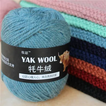 

5balls=500g Yak Wool Yarn for Knitting Fine Worsted Blended Crochet Yarn Knitting Sweater Scarf 500/lot Yarn free shipping