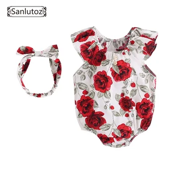 Sanlutoz Newborn Baby Flowers Printed Rompers Cute Baby Rompers + Headband 2pcs Girl Baby Cotton Summer Infant Clothes
Sanlutoz Newborn Baby Flowers Printed Rompers Cute Baby Rompers + Headband 2pcs Girl Baby Cotton Summer Infant Clothes