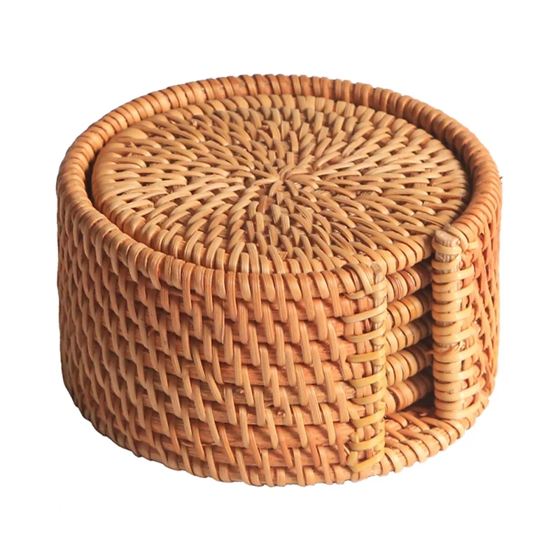 New 6Pcs/ Drink Coasters Set For Kungfu Tea Accessories Round Tableware Placemat Dish Mat Rattan Weave Cup Mat Pad Diameter 8C
New 6Pcs/ Drink Coasters Set For Kungfu Tea Accessories Round Tableware Placemat Dish Mat Rattan Weave Cup Mat Pad Diameter 8C