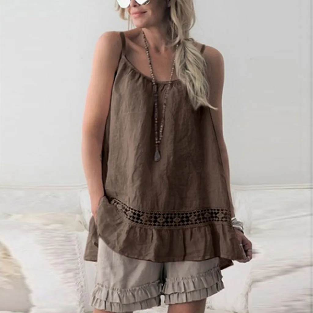 Summer Fashion Casual Cotton and linen Tops Strap T-Shirt Camis Tee Tops Female Womens Sleeveless Vest Blusas Femininas Clothing
Summer Fashion Casual Cotton and linen Tops Strap T-Shirt Camis Tee Tops Female Womens Sleeveless Vest Blusas Femininas Clothing