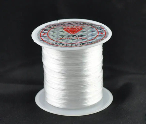 Фото DoreenBeads нейлоновая нить для ювелирных изделий белый шнур 0 4 мм 1 - купить