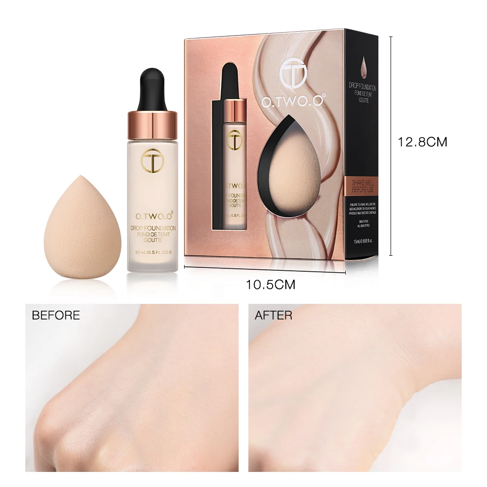 2019 O.TWO.O 15ml Foundation Soft With Sponge Matte Oil Control Concealer Liquid Foundation Cream Long Wear Women Makeup Beauty
2019 O.TWO.O 15ml Foundation Soft With Sponge Matte Oil Control Concealer Liquid Foundation Cream Long Wear Women Makeup Beauty