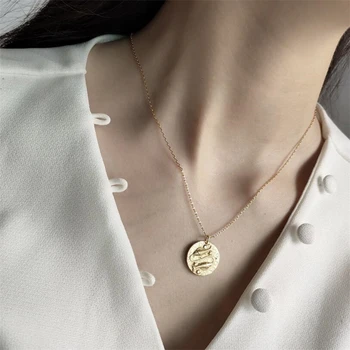925 Sterling Silver Double Fish Baroque Necklaces Pendants Gold Round Baroque Pisces Constellation Necklace Women Charm Jewelry
925 Sterling Silver Double Fish Baroque Necklaces Pendants Gold Round Baroque Pisces Constellation Necklace Women Charm Jewelry