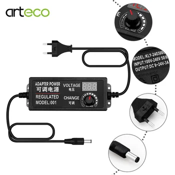 Led Power Adapter Adjustable AC to DC 3V-12V 3V-24V 9V-24V With Display Screen voltage Regulated power supply Adatpor 3V 12V 24V
Led Power Adapter Adjustable AC to DC 3V-12V 3V-24V 9V-24V With Display Screen voltage Regulated power supply Adatpor 3V 12V 24V