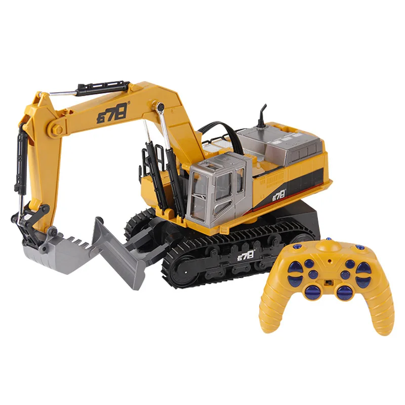 Remote control engineering vehicle 14 channel alloy crawler excavator 2.4G RC car metal bulldozer toys 
Remote control engineering vehicle 14 channel alloy crawler excavator 2.4G RC car metal bulldozer toys