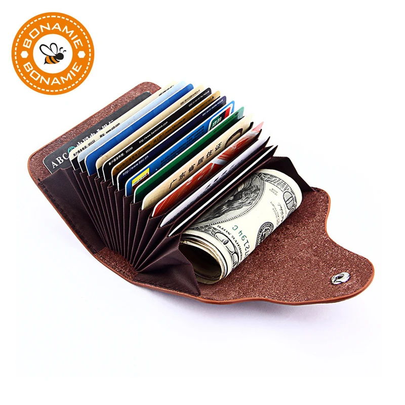 BONAMIE Unisex Genuine Leather Business Card Holder Wallet Classic Credit Card ID Holders Case For Man Women Hasp Cardholder
BONAMIE Unisex Genuine Leather Business Card Holder Wallet Classic Credit Card ID Holders Case For Man Women Hasp Cardholder