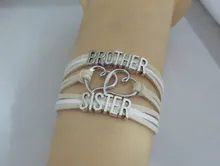Bracelets For Brother And Sister Get Free Shipping On Infinity Love Brother Sister Bracelets Handmade Charm Bangles For Women And Men