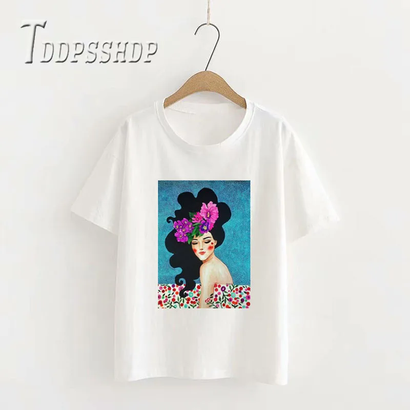 Colorful Women Artist Painting Women's T-shirt Harajuku Casual Short Sleeve O-neck Vintage White Tee Shirt Woman Clothing
Colorful Women Artist Painting Women's T-shirt Harajuku Casual Short Sleeve O-neck Vintage White Tee Shirt Woman Clothing