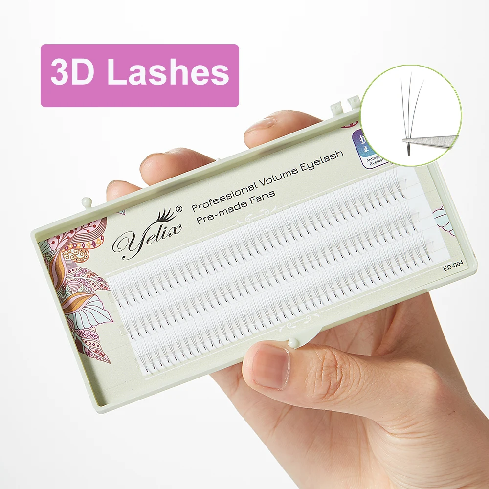Yelix 3D Premade Volume Fans D Curl Russian Volume Eyelash Extensions Mink Volume Lashes Short Stem Individual Eyelashes Cluster
Yelix 3D Premade Volume Fans D Curl Russian Volume Eyelash Extensions Mink Volume Lashes Short Stem Individual Eyelashes Cluster