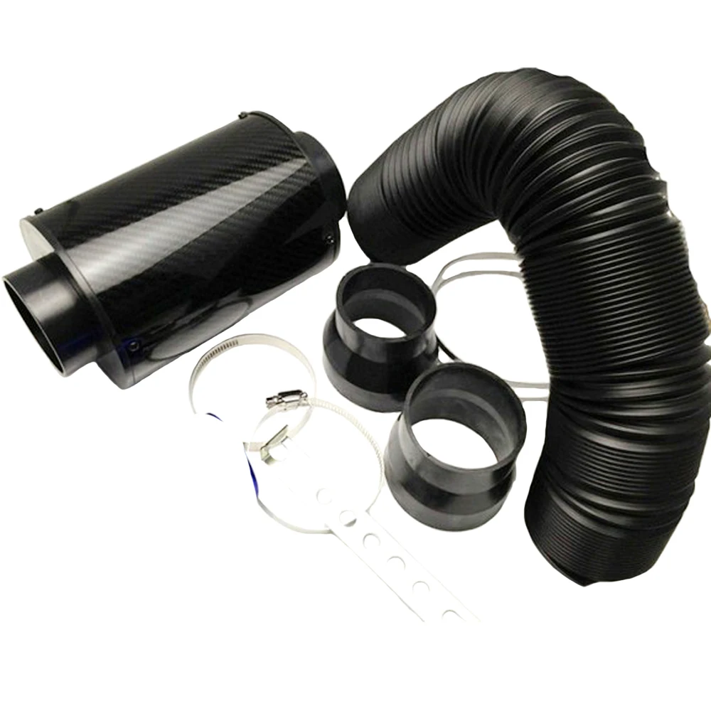 Universal Racing Air Filter Box Carbon Fiber Cold Feed Induction Kit Air Intake Kit Without Fan
Universal Racing Air Filter Box Carbon Fiber Cold Feed Induction Kit Air Intake Kit Without Fan