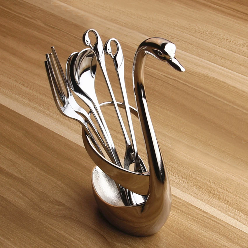 1pc Swan fork and spoon Holder Wedding Party Fruit Fork Holder Tableware Wedding Decorate Zinc alloy
1pc Swan fork and spoon Holder Wedding Party Fruit Fork Holder Tableware Wedding Decorate Zinc alloy