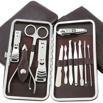 Fashion 12Pcs Stainless Nail Set Nail Clipper Nipper Cutter Scissors Tweezers Ear Pick Pedicure Nail Art Curing Manicure Tools
Fashion 12Pcs Stainless Nail Set Nail Clipper Nipper Cutter Scissors Tweezers Ear Pick Pedicure Nail Art Curing Manicure Tools