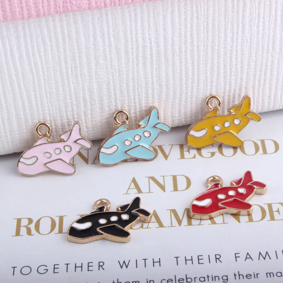 10pcs/lot Fashion Zinc Alloy Metal Air Plane Enamel Charm Pendant for Earring Necklace Bracelet Making DIY Jewelry Findings
10pcs/lot Fashion Zinc Alloy Metal Air Plane Enamel Charm Pendant for Earring Necklace Bracelet Making DIY Jewelry Findings
