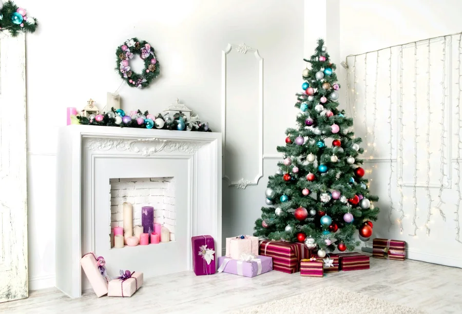Laeacco Photography Christmas Backdrops Gray Chic Wall Fireplace Wreath Tree Gift Candle Photo Background Photocall Studio Shoot
Laeacco Photography Christmas Backdrops Gray Chic Wall Fireplace Wreath Tree Gift Candle Photo Background Photocall Studio Shoot