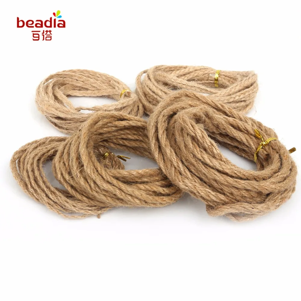 Hot!! 5M /bag wide 2 4 6 MM Multi-stranded Natural hemp rope For DIY Scrapbooking Florists Craft Decoration
Hot!! 5M /bag wide 2 4 6 MM Multi-stranded Natural hemp rope For DIY Scrapbooking Florists Craft Decoration