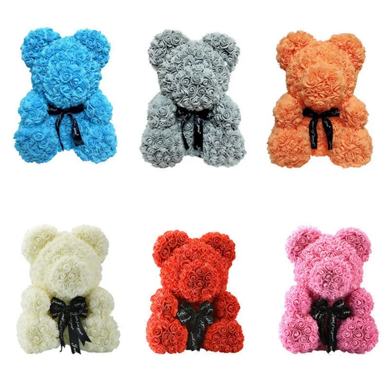 Artificial Flowers Rose Bear Multicolor Plastic Foam Rose Teddy Bear Girlfriend Valentines Day Gift Birthday Party Decoration Z
Artificial Flowers Rose Bear Multicolor Plastic Foam Rose Teddy Bear Girlfriend Valentines Day Gift Birthday Party Decoration Z