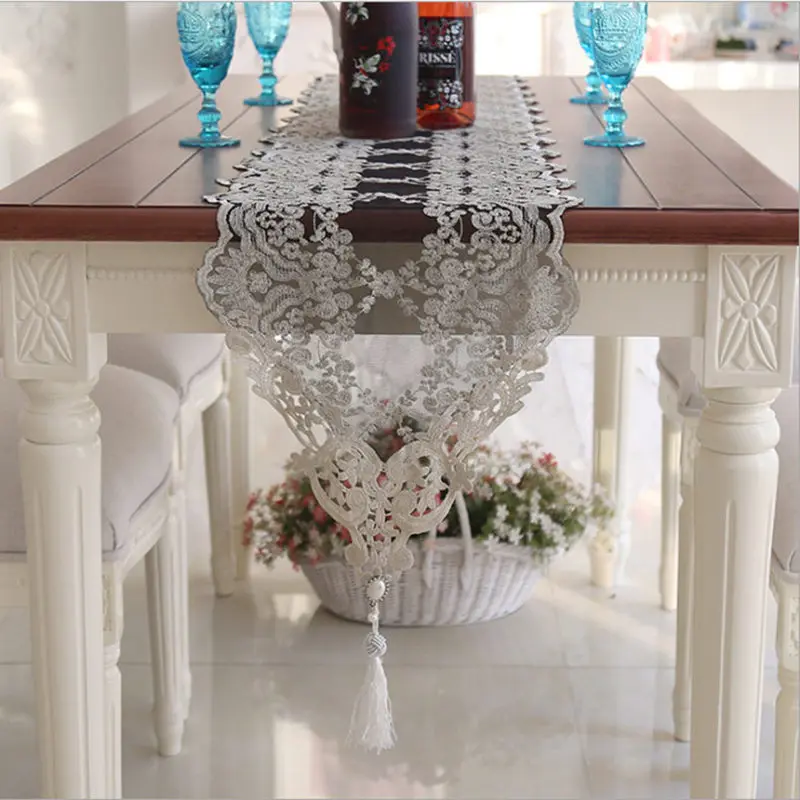 New black/beige European table runner wedding decorative elegant pendant piano cover romantic embroidery table covers runner
New black/beige European table runner wedding decorative elegant pendant piano cover romantic embroidery table covers runner