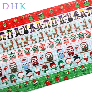 DHK 5/8'' 50yards owl halloween deer printed Fold Elastic FOE stretch ribbon hairbow headwear headband DIY OEM S1000
DHK 5/8'' 50yards owl halloween deer printed Fold Elastic FOE stretch ribbon hairbow headwear headband DIY OEM S1000